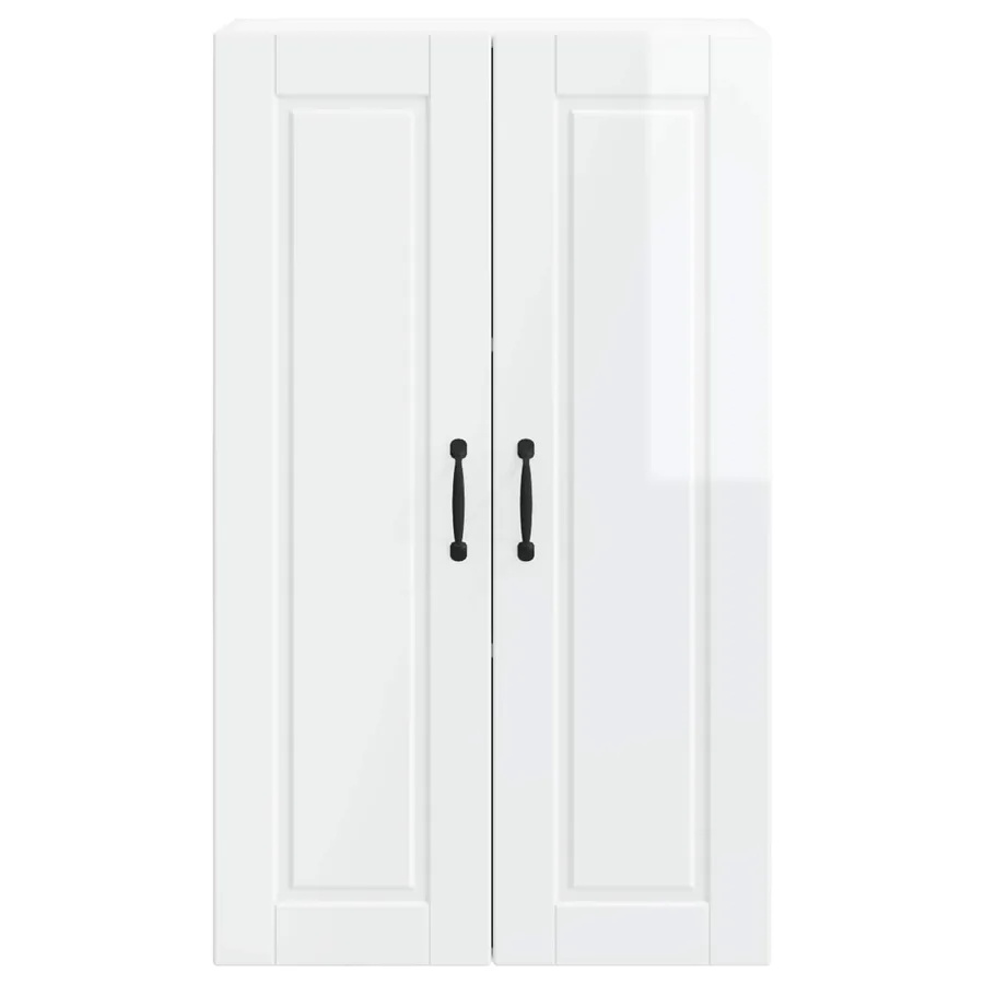 Meuble mural PORTO Blanc brillant 60 x 31 x 100 cm - 6
