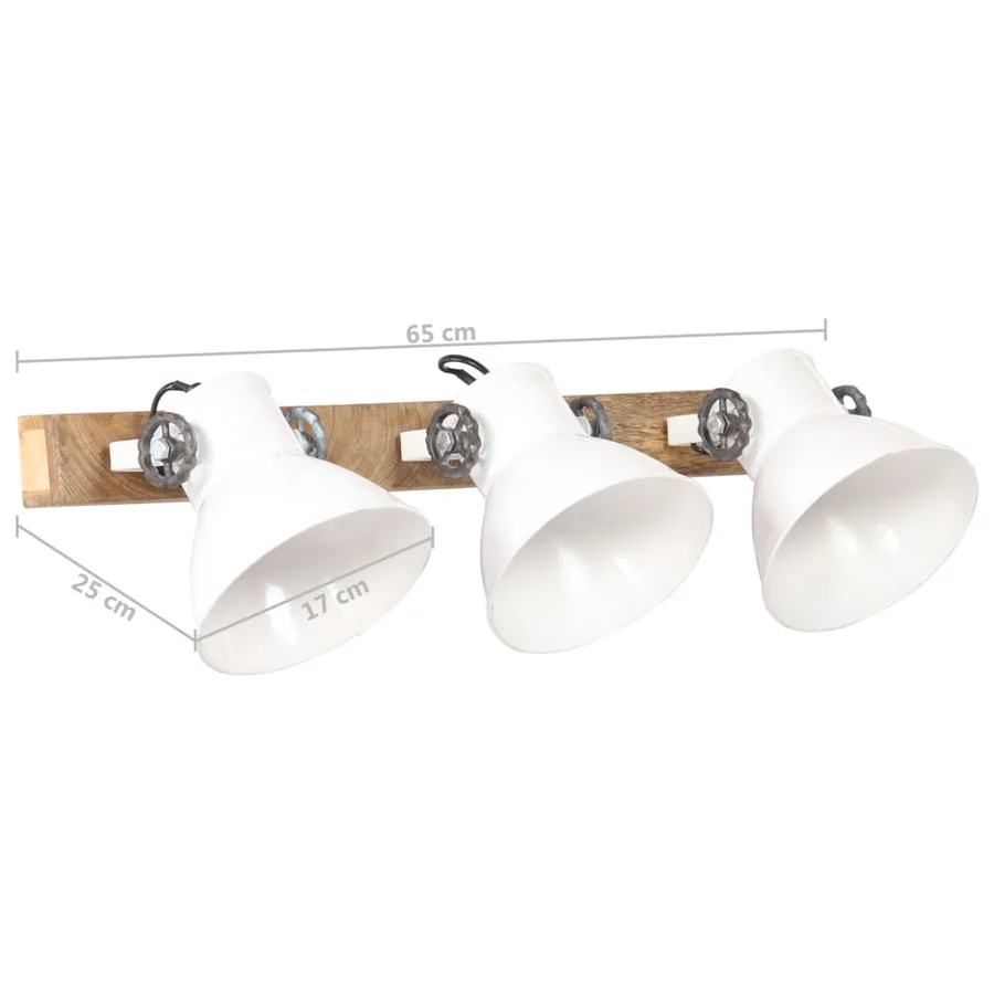 Lampe murale industrielle Blanc 65x25 cm E27 - 11