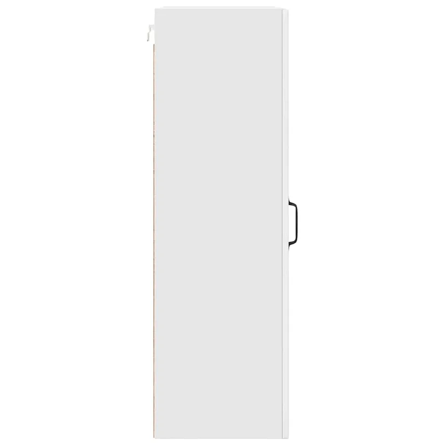 Cabinet en verre mural PORTO Blanc brillant 40 x 31 x 100 cm - 7