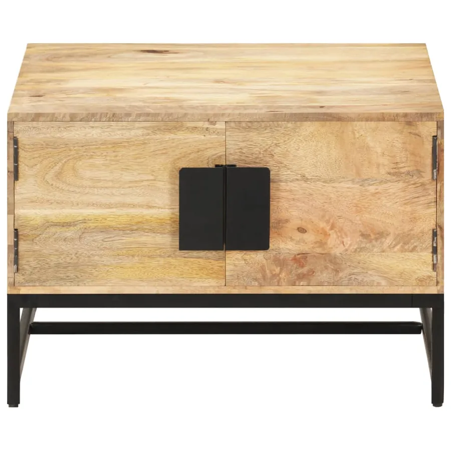 Table basse 67x67x45 cm Bois de manguier massif - 2