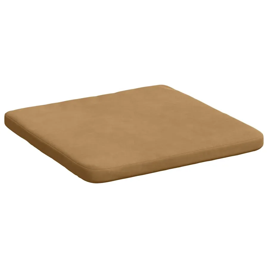 Coussins de siège 4 pcs Marron 40 x 40 x 3 cm Velours - 5