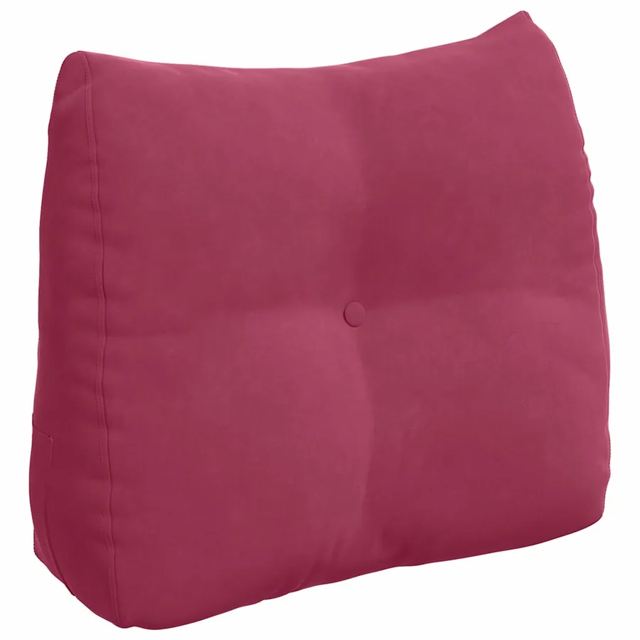 Coussin de Dos Bordeaux 60 x 24 x 50 cm Velours - 2