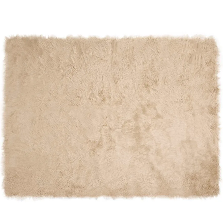 Tapis en fausse TAFALLA Beige 240 x 340 cm Polyester - 2