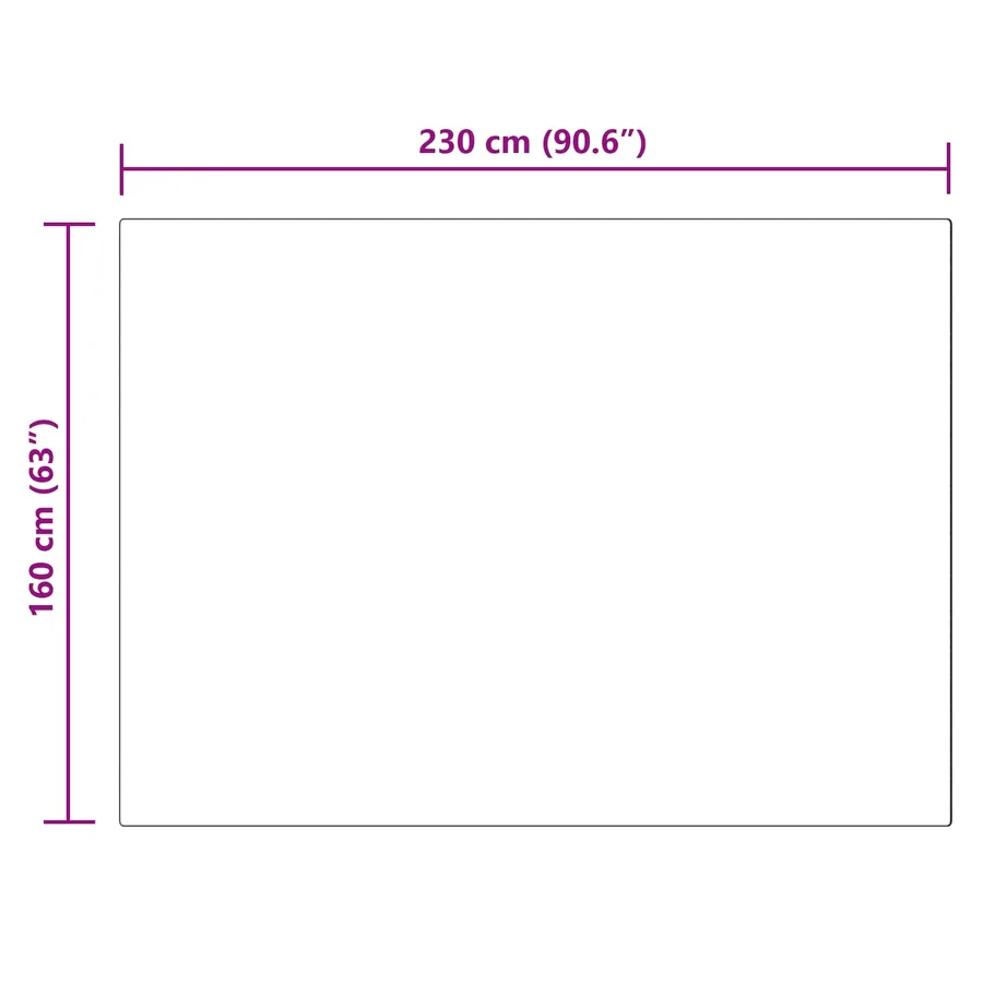 Tapis en fausse TAFALLA Beige 160 x 230 cm Polyester - 8