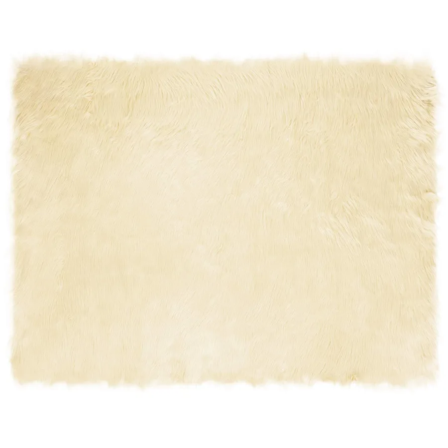 Tapis en fausse TAFALLA Crème 240 x 340 cm Polyester - 2