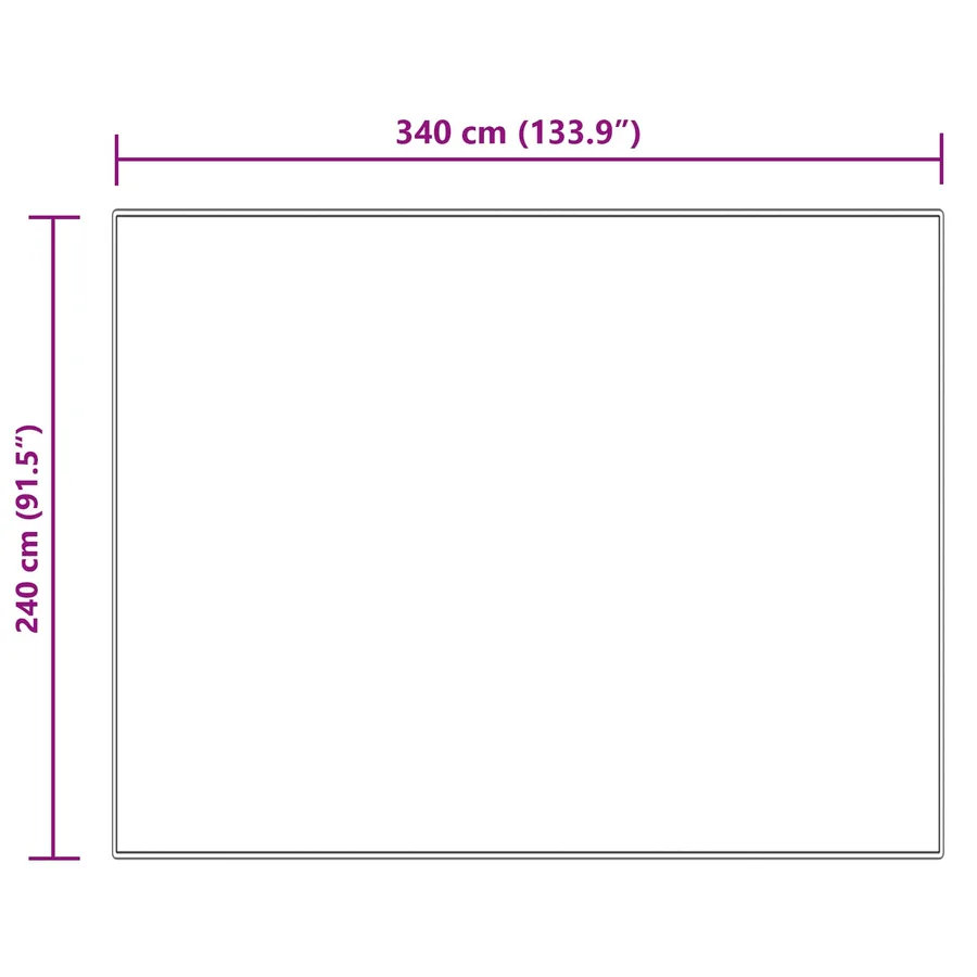 Tapis en fausse TAFALLA Crème 240 x 340 cm Polyester - 8