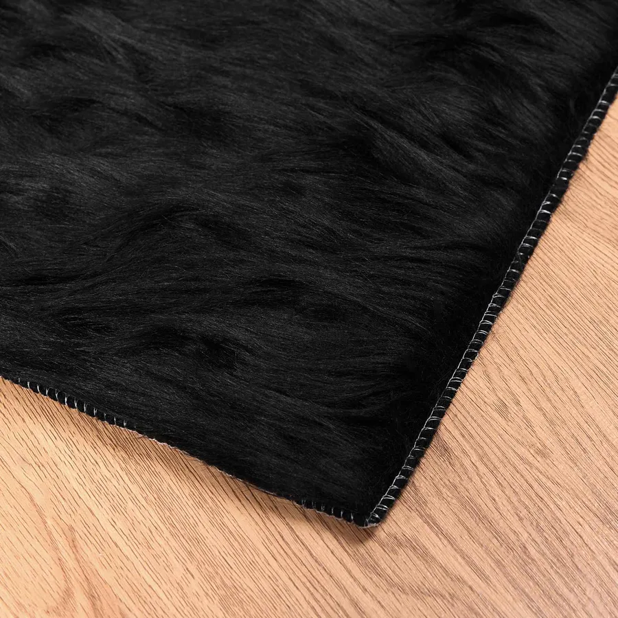 Tapis en fausse TAFALLA Noir 240 x 340 cm Polyester - 6