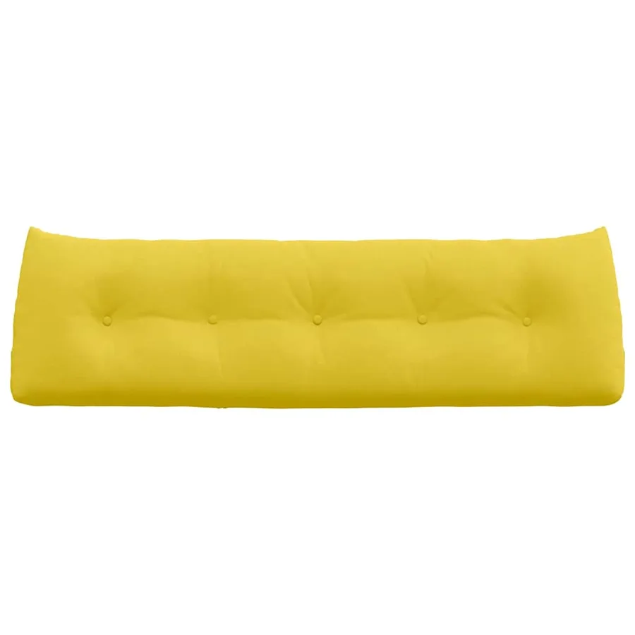 Coussin de Dos Jaune clair 160 x 24 x 50 cm tissu - 6