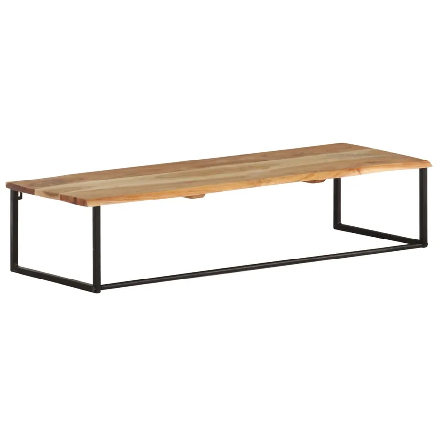 Patère à bord naturel 100x35x22 cm Bois d'acacia massif - 2