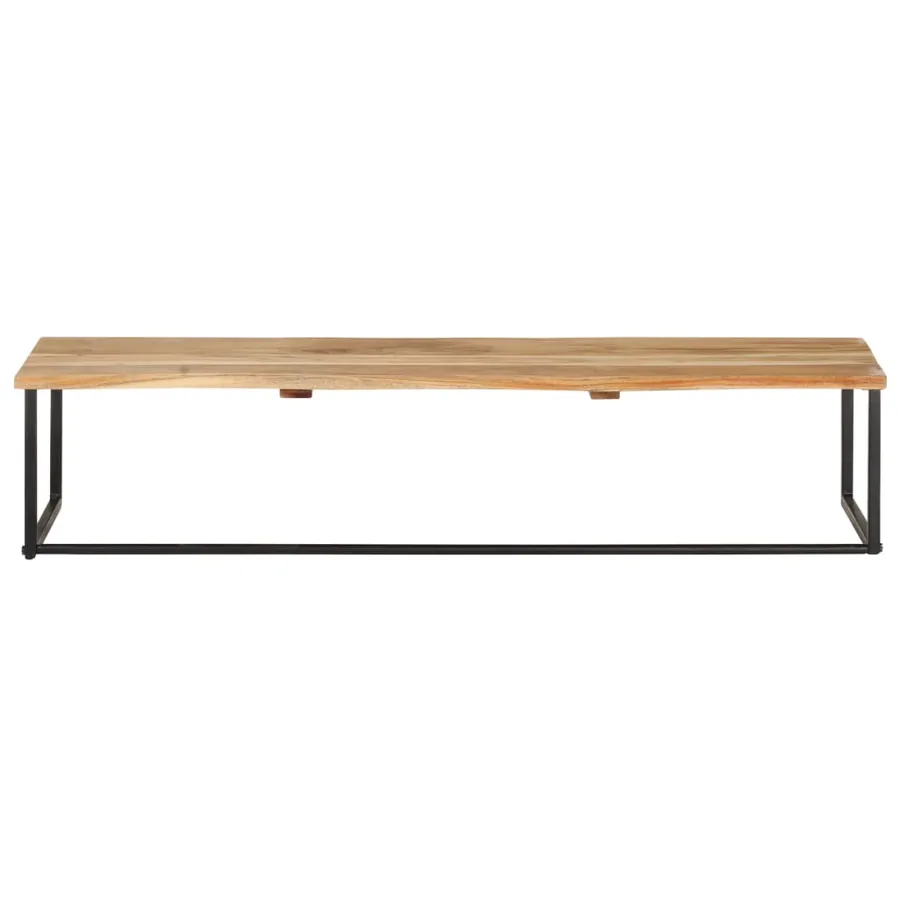 Patère à bord naturel 100x35x22 cm Bois d'acacia massif - 3