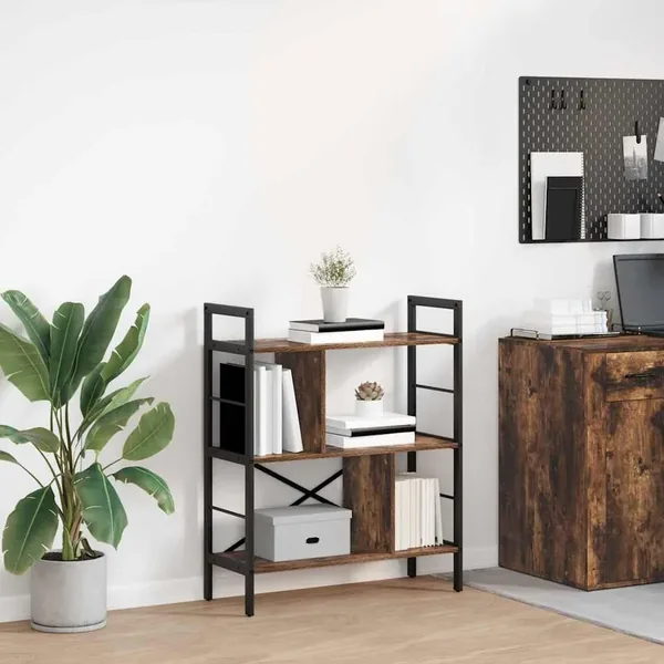 Étagère Chêne fumé 75 x 30 x 91 cm Bois d'ingénierie
