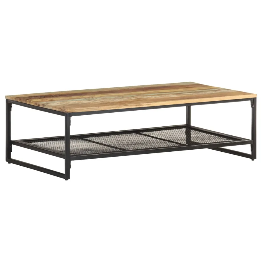 Table basse 110x60x35 cm Bois de récupération massif - 10