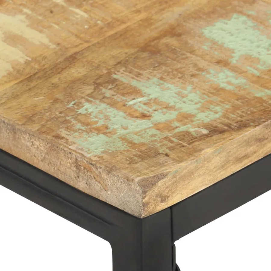 Table basse 110x60x35 cm Bois de récupération massif - 4