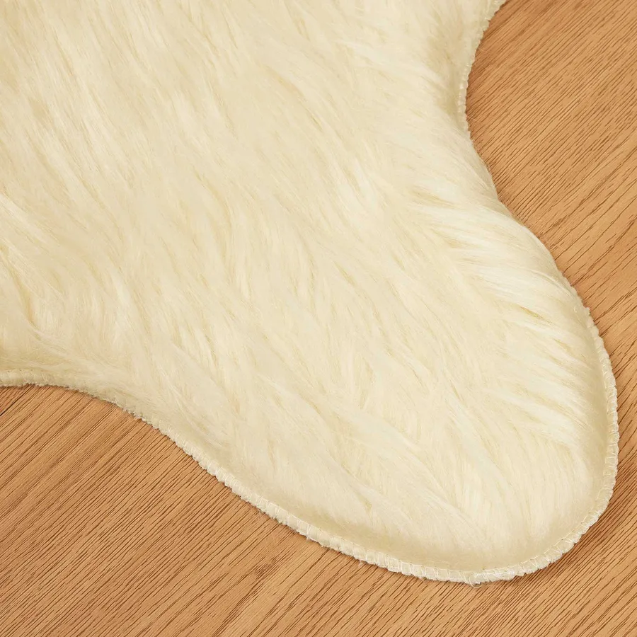 Tapis en fausse TAFALLA Crème 80 x 120 cm Polyester - 7