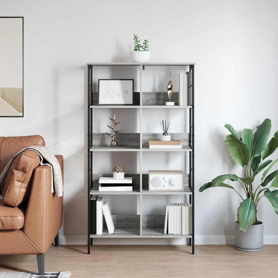 Étagère Gris Sonoma 82 x 32 x 144,5 cm Bois d'ingénierie - 4