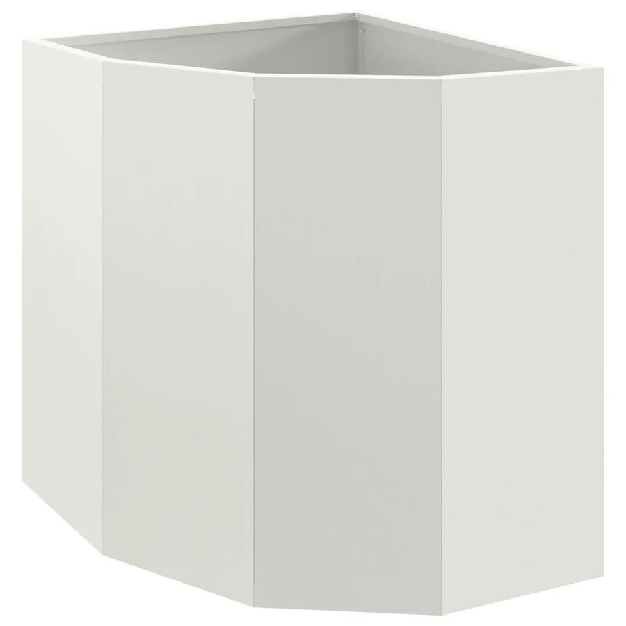 Jardinière d'Angle Blanc 45 x 45 x 50 cm Acier - 2