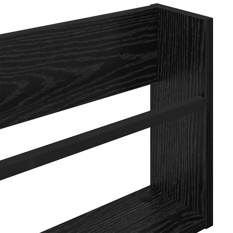 Étagère à magazines 2 pcs Chêne noir 60 x 12 x 30 cm - 9