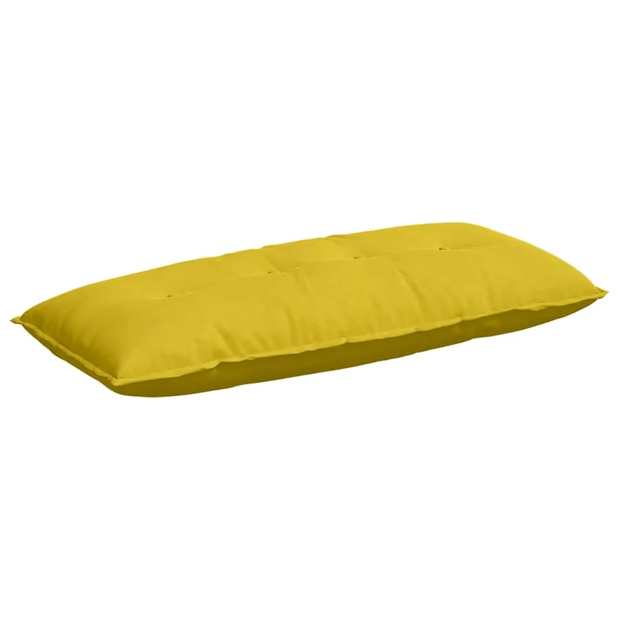 Coussin de Dos Jaune 120 x 50 cm Tissu en velours côtelé - 2