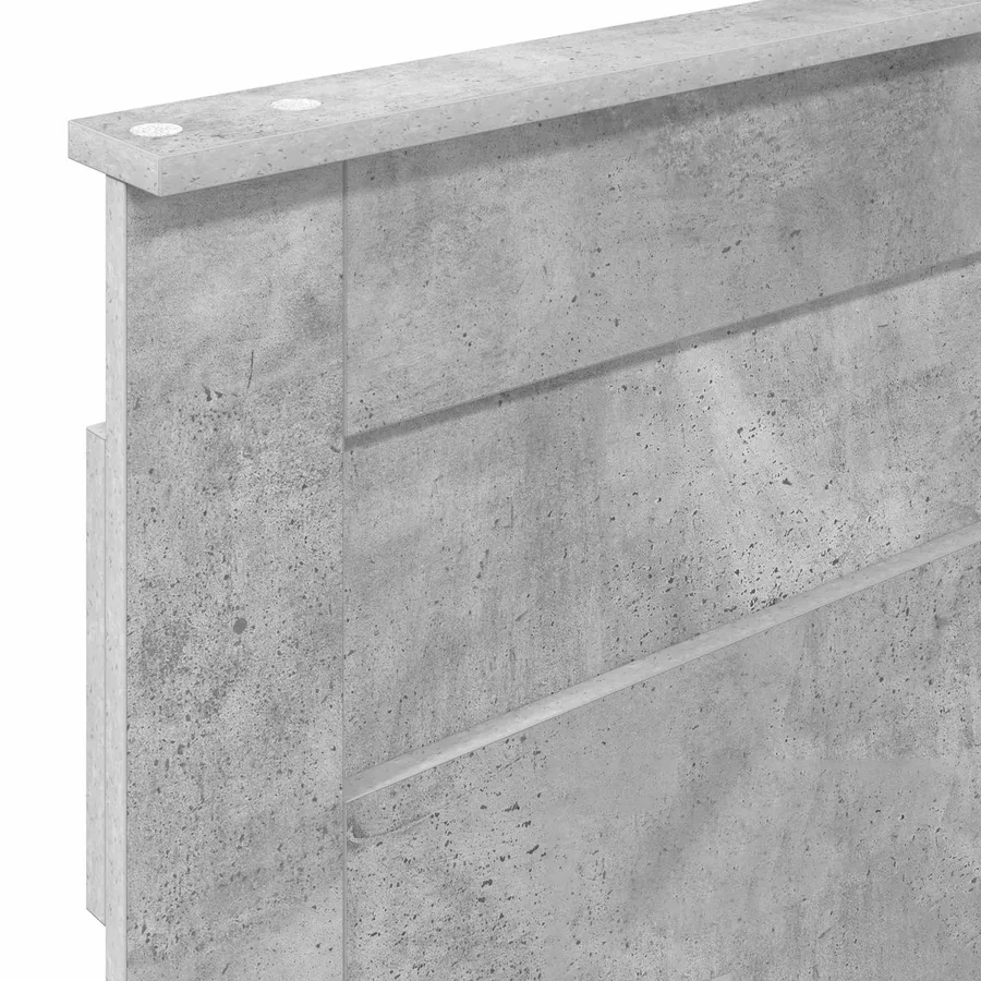 Tête de lit Gris béton Bois d'ingénierie - 7
