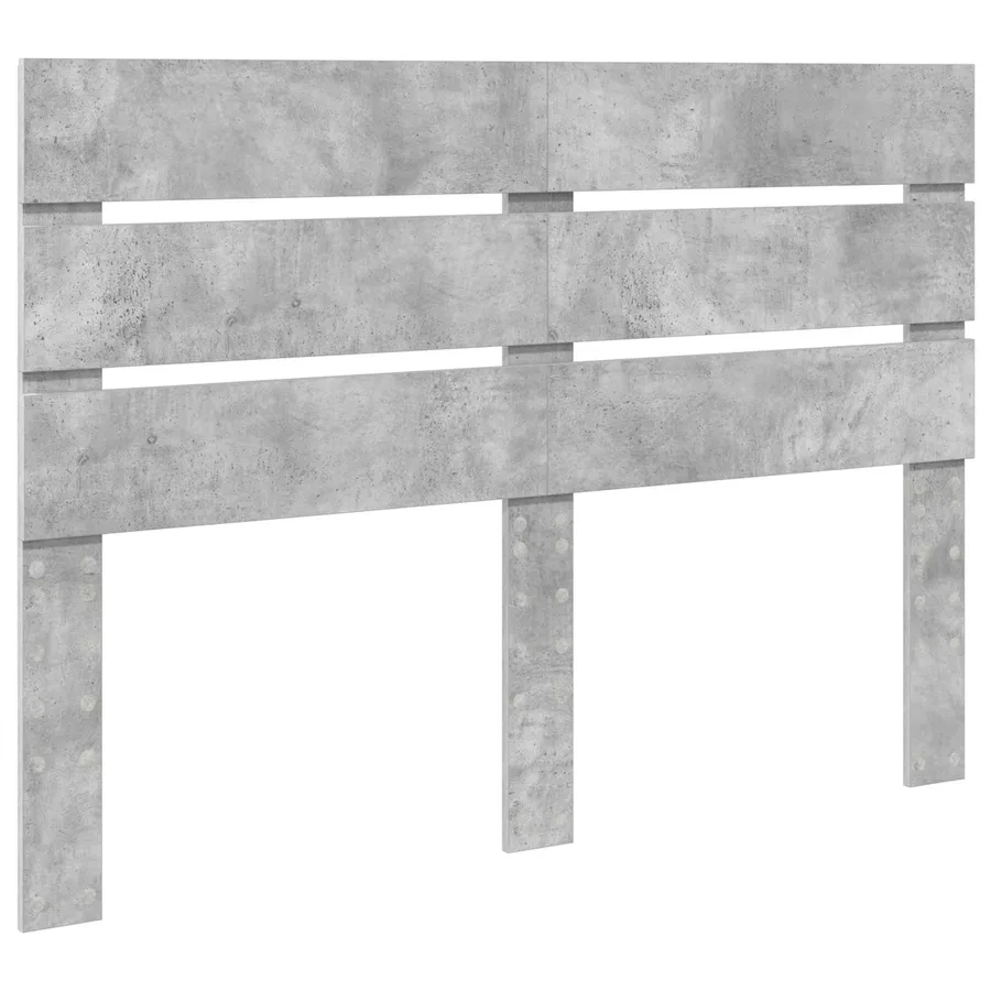 Cadre de lit Gris béton 140 x 200 cm Bois Ingénierie - 7