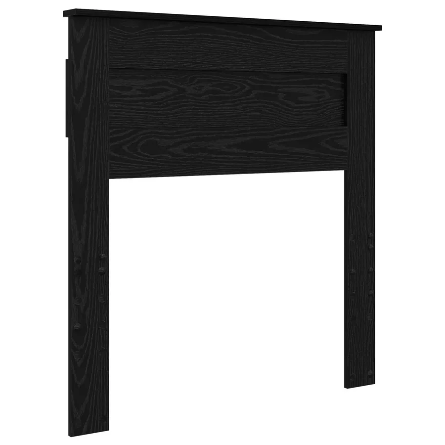 Cadre de lit Chêne noir 100 x 200 cm Bois d'ingénierie - 6