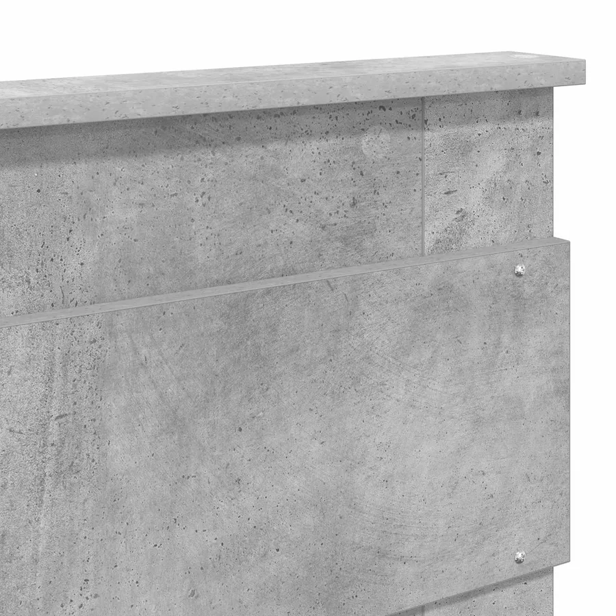 Cadre de lit Gris Béton 150 x 200 cm Bois de pin massif - 11