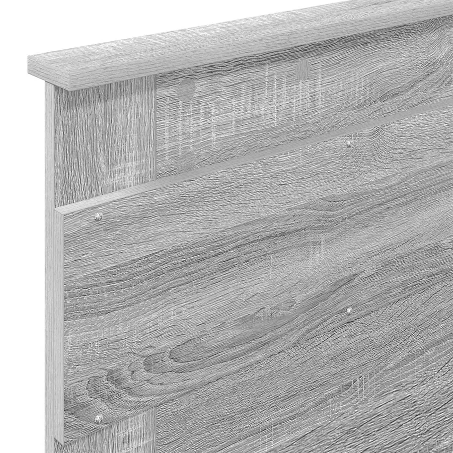 Lit de Rangement Gris Sonoma 90 x 200 cm Bois d'ingénierie - 12