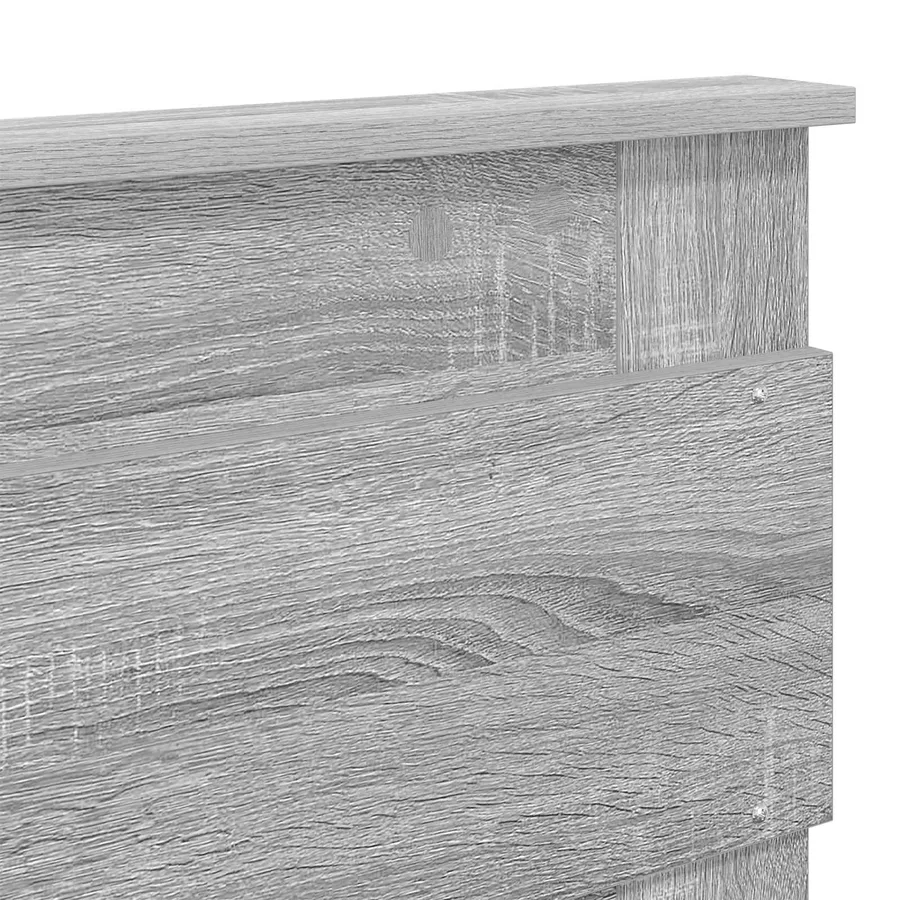 Cadre de lit Gris Sonoma 150 x 200 cm Bois Ingénierie - 12