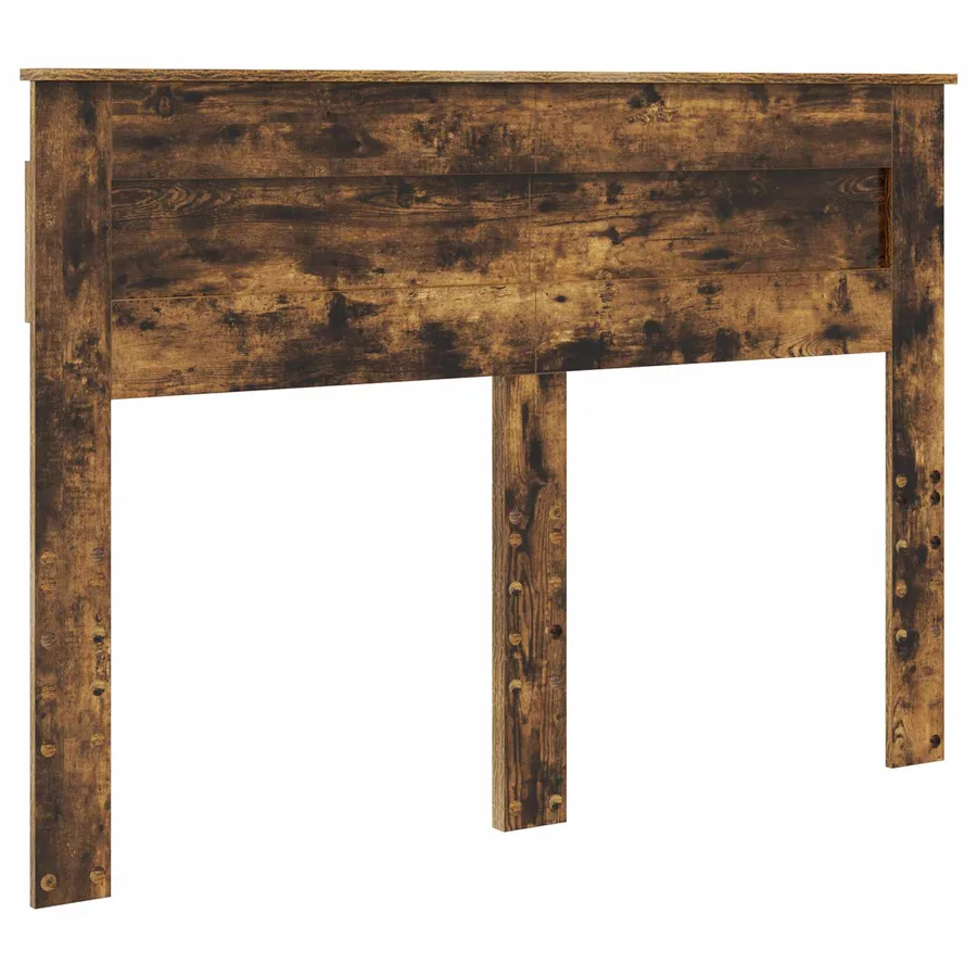 Cadre de lit Chêne fumé 140 x 200 cm Bois d'ingénierie - 7