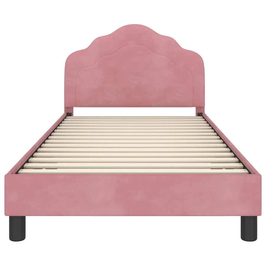 Cadre de lit pour enfants avec tête de lit Rose 90 x 190 cm - 5