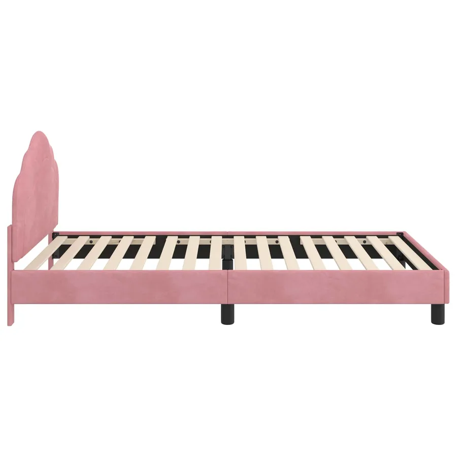Cadre de lit pour enfants avec tête de lit Rose 90 x 190 cm - 6