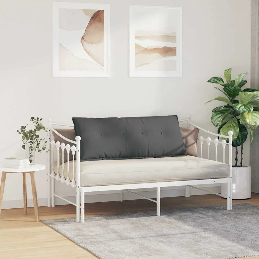 Coussin de Dos Gris foncé 120 x 19 x 50 cm tissu - 4