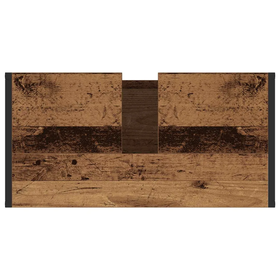 Ensemble de mobilier de salle de bain avec tiroir Bois ancien - 11