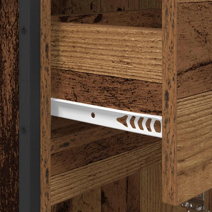 Ensemble de mobilier de salle de bain avec tiroir Bois ancien - 14