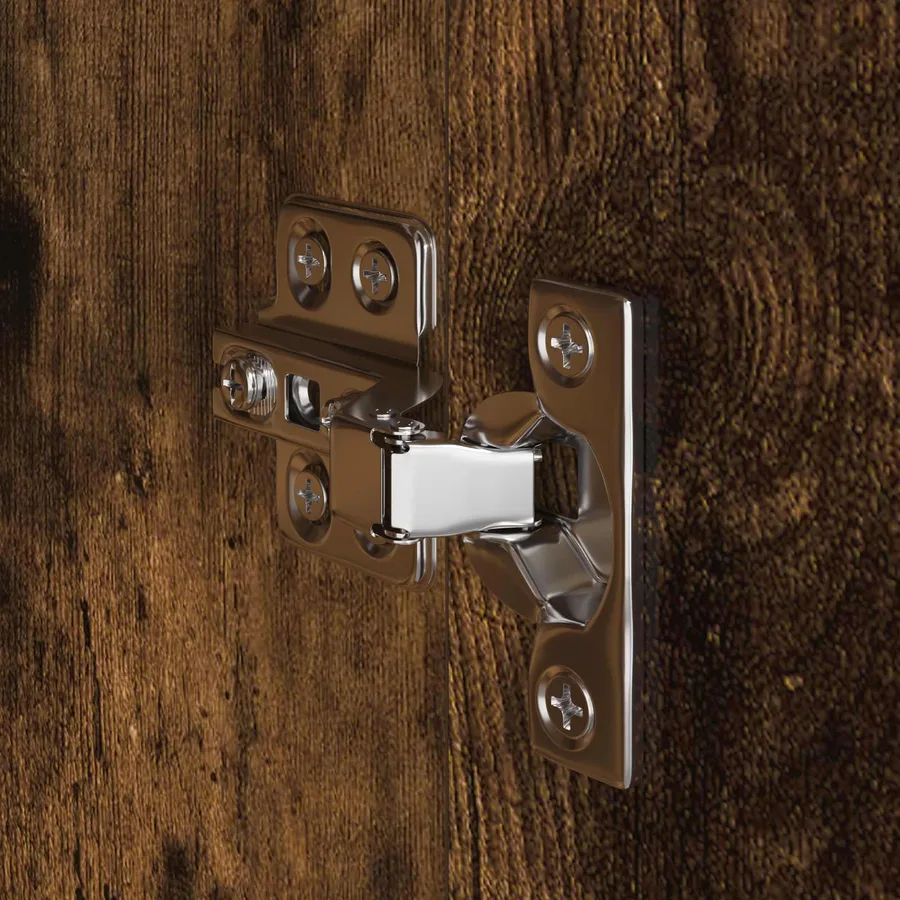 Ensemble de mobilier de salle de bain avec tiroir Chêne fumé - 12