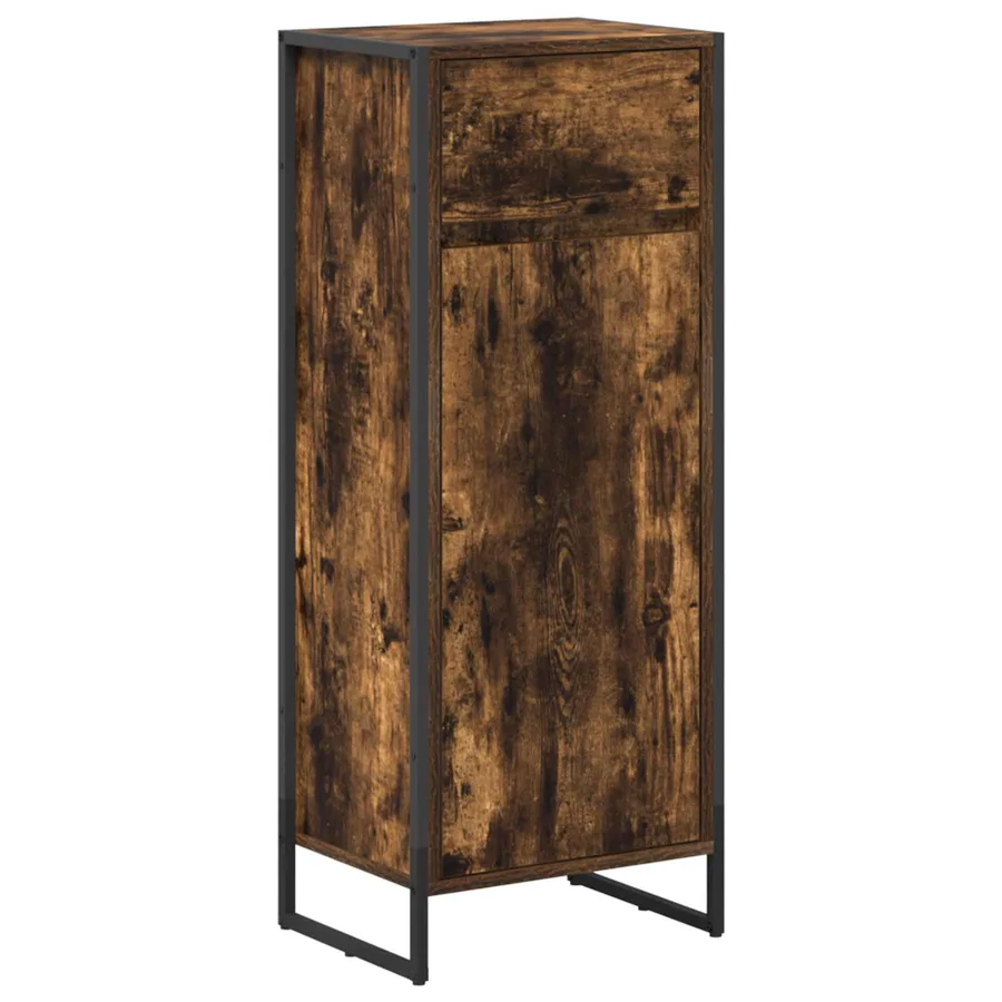 Ensemble de mobilier de salle de bain avec tiroir Chêne fumé - 7