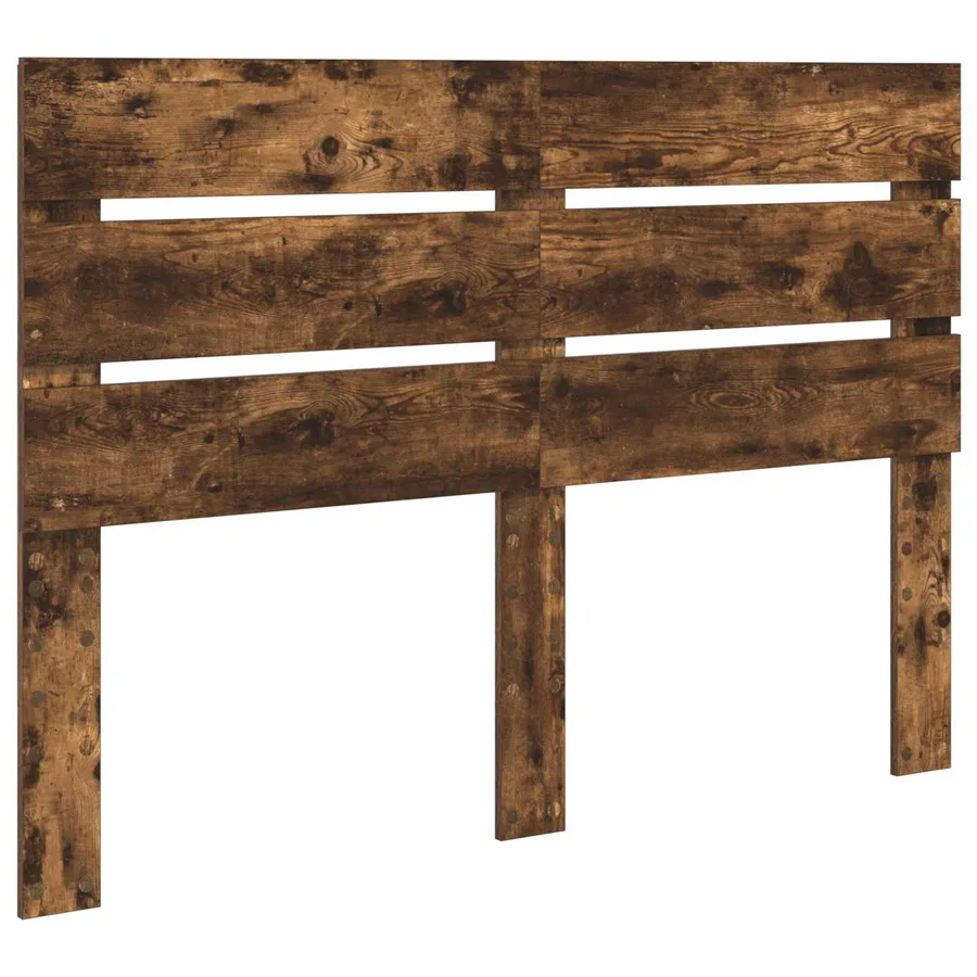Cadre de lit Chêne fumé 140 x 200 cm Bois d'ingénierie - 7