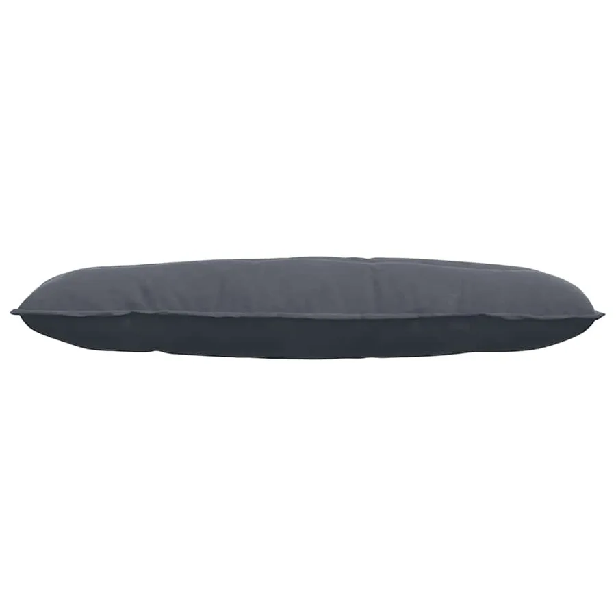 Coussin de Dos Gris foncé 120 x 50 cm Tissu en velours côtelé - 5