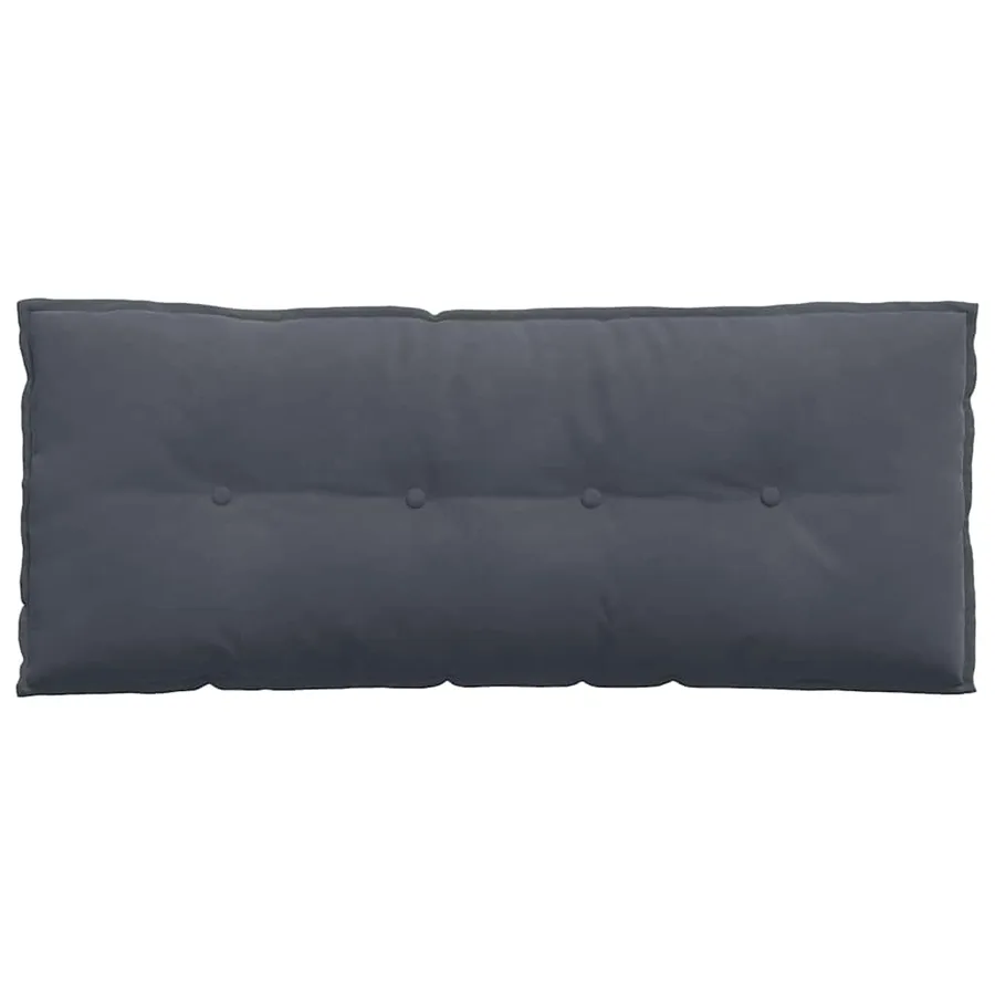 Coussin de Dos Gris foncé 120 x 50 cm Tissu en velours côtelé - 6