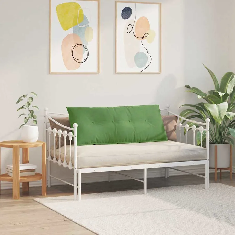Coussin de Dos Vert clair 120 x 50 cm Tissu en velours côtelé - 4