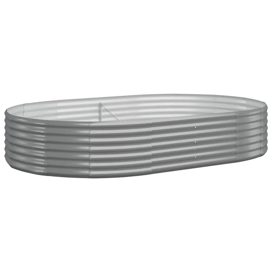 Lit surélevé de jardin Acier galvanisé 214x140x36cm gris - 2