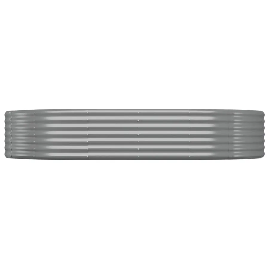Lit surélevé de jardin Acier galvanisé 214x140x36cm gris - 3