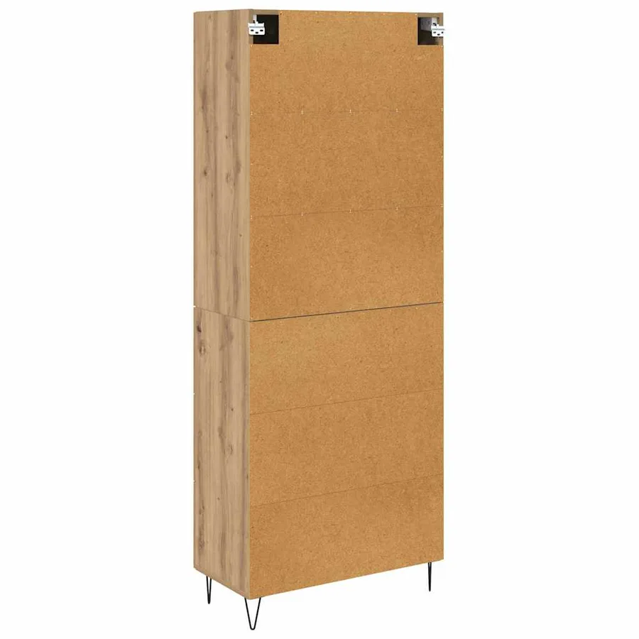 Haut Armoire Chêne artisanal 69,5 x 34 x 180 cm - 10