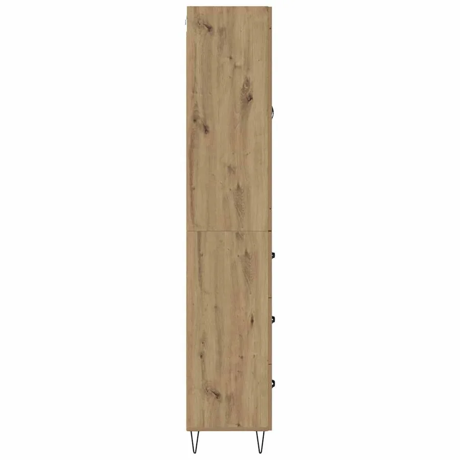 Haut Armoire Chêne artisanal 69,5 x 34 x 180 cm - 9