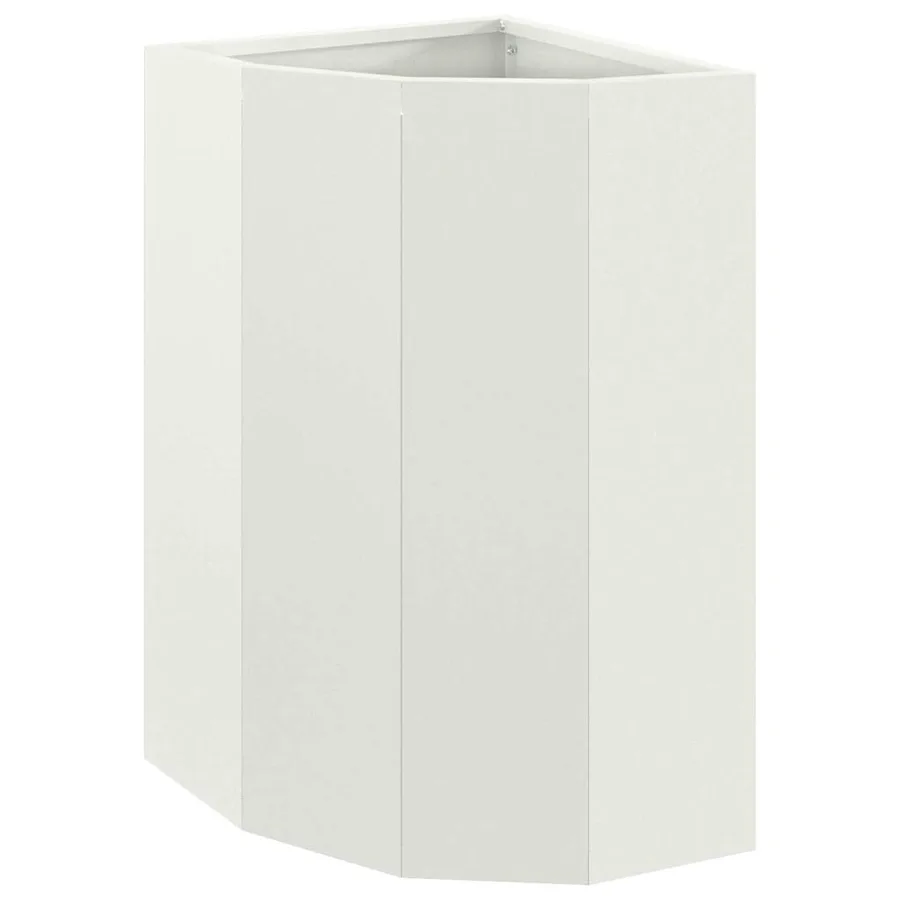 Jardinière d'Angle Blanc 30 x 30 x 50 cm Acier - 2