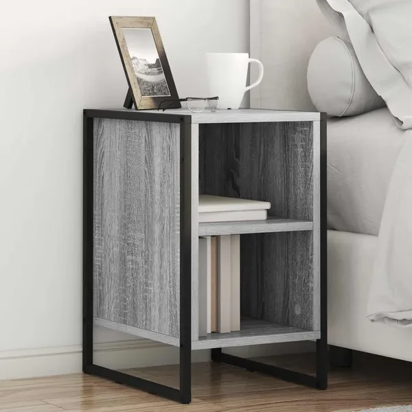 Table de chevet 2 pcs Gris Sonoma 39.5 x 30 x 50 cm