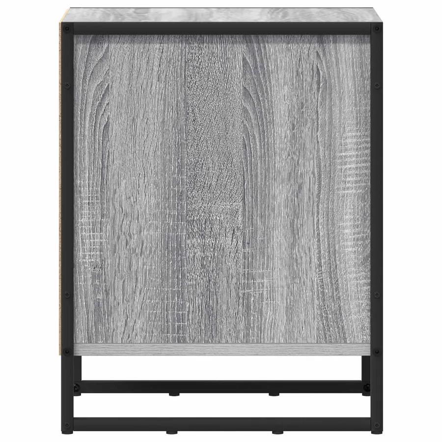 Table de chevet 2 pcs Gris Sonoma 39.5 x 30 x 50 cm - 7