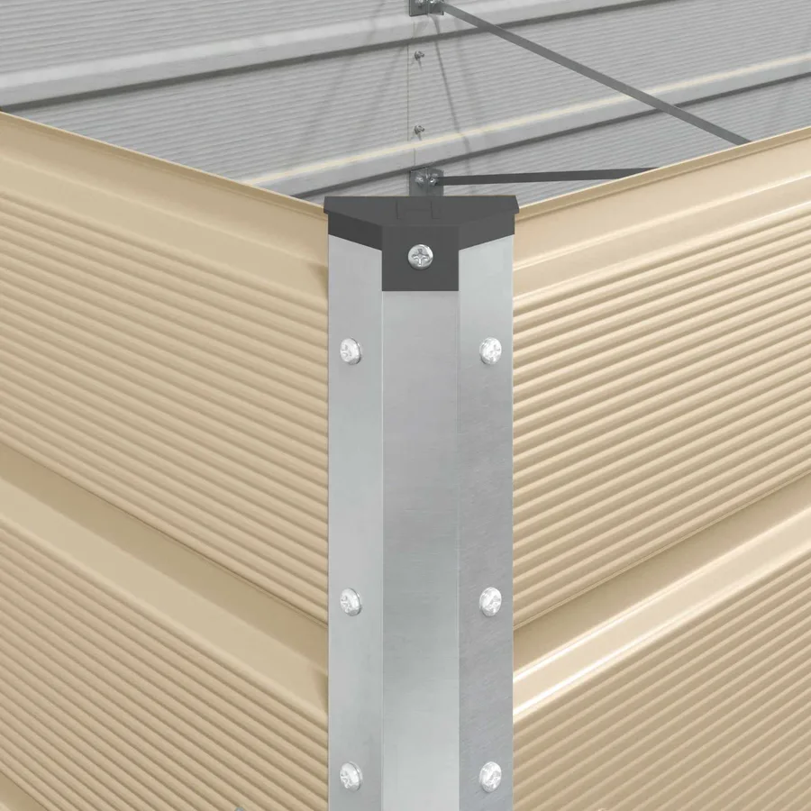 Jardinière Ivoire 480 x 100 x 45 cm Acier galvanisé - 9