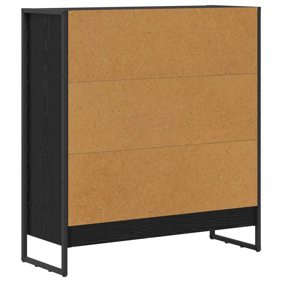 Bibliothèque Chêne noir 80 x 30 x 86,5 cm Bois d'ingénierie - 7
