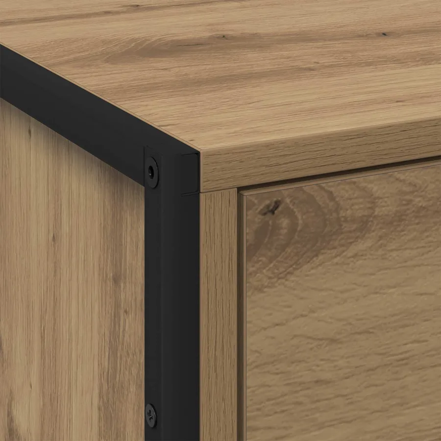 Table de chevet 2 pc Chêne artisan 50 x 39,5 x 50 cm - 9
